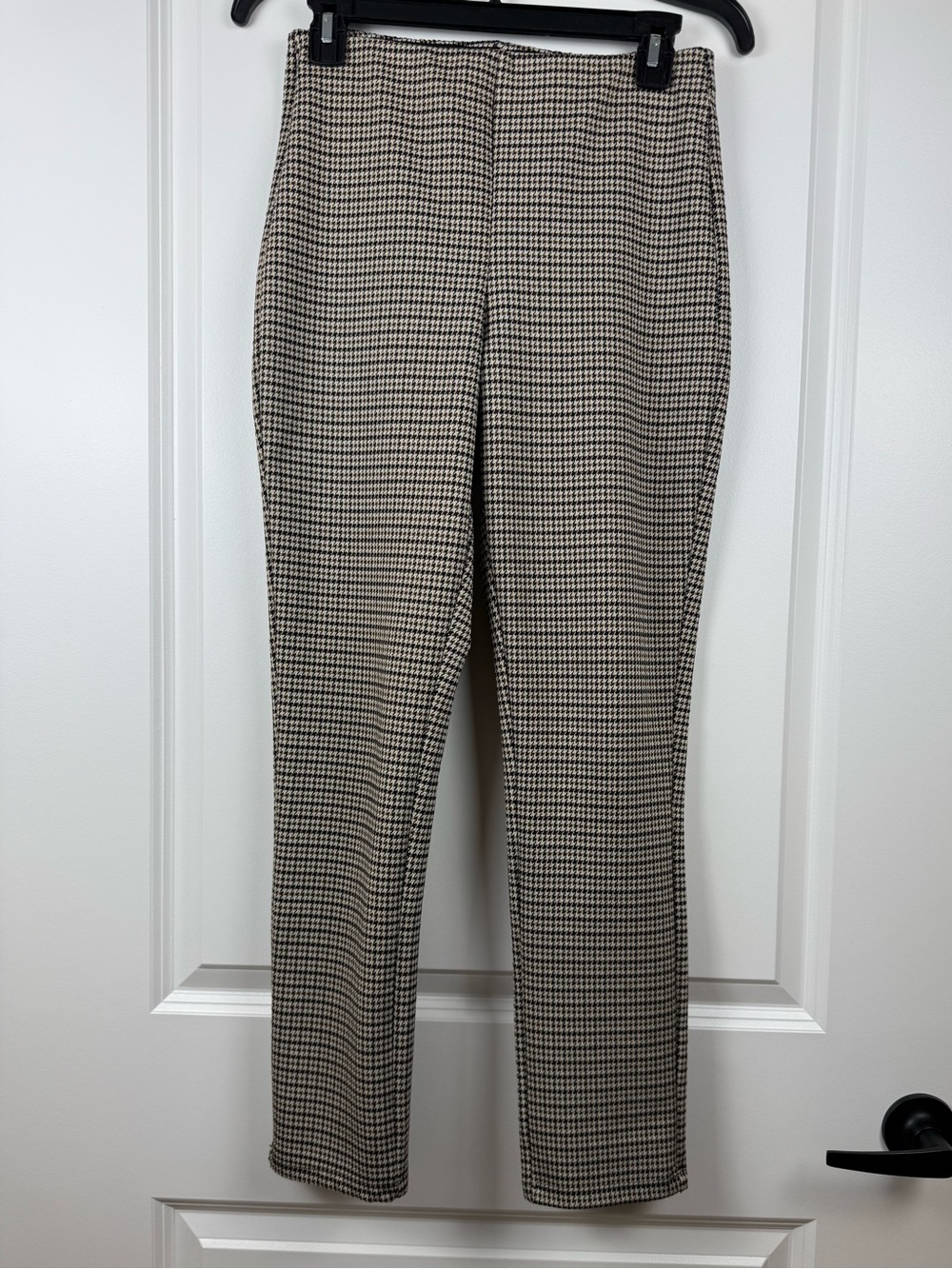 H&M Black and Cream Tweed-Look Skirt